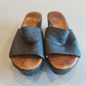 Kenneth Cole Gentle Souls Shoes Women's Size 7.5 Black Platform